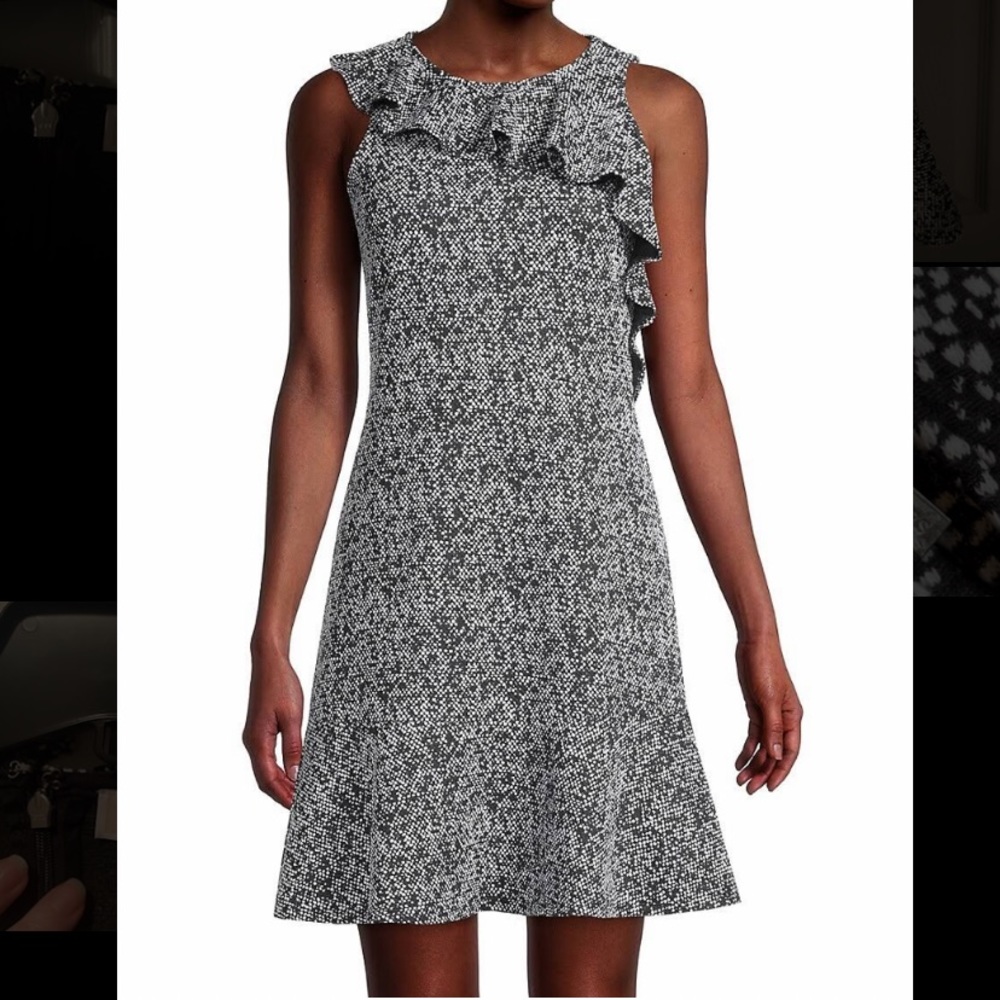 Michael Kors, black and white, cocktail dress